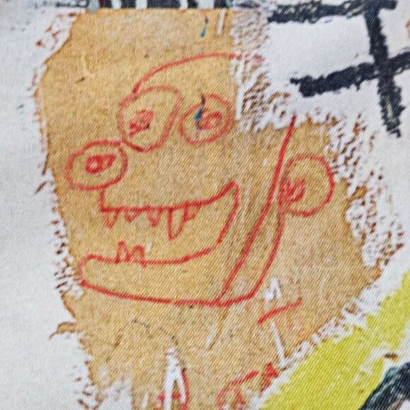 Jean-Michel Basquiat Licensed Art Print Short-Sleeve Button-Up Shirt For Adults - Picture 12 of 14